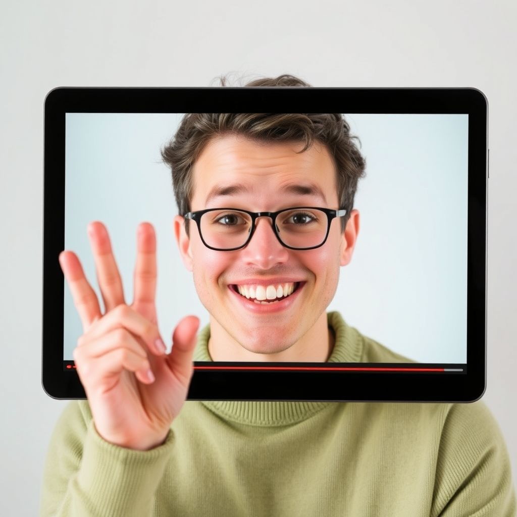 Happy person understanding How do faceless videos compare to traditional videos