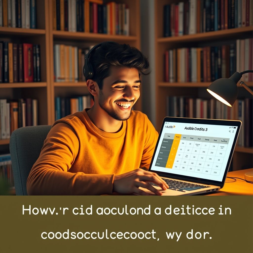 Happy person understanding how does audibles credit system work