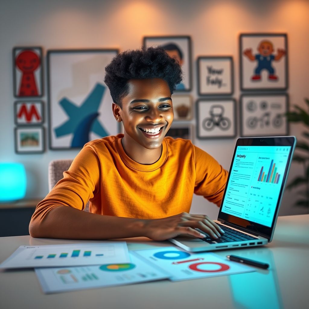Happy person understanding How to apply cloned voice license