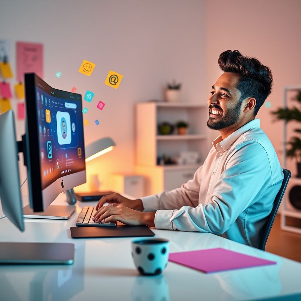 Happy person understanding How to create AI story videos