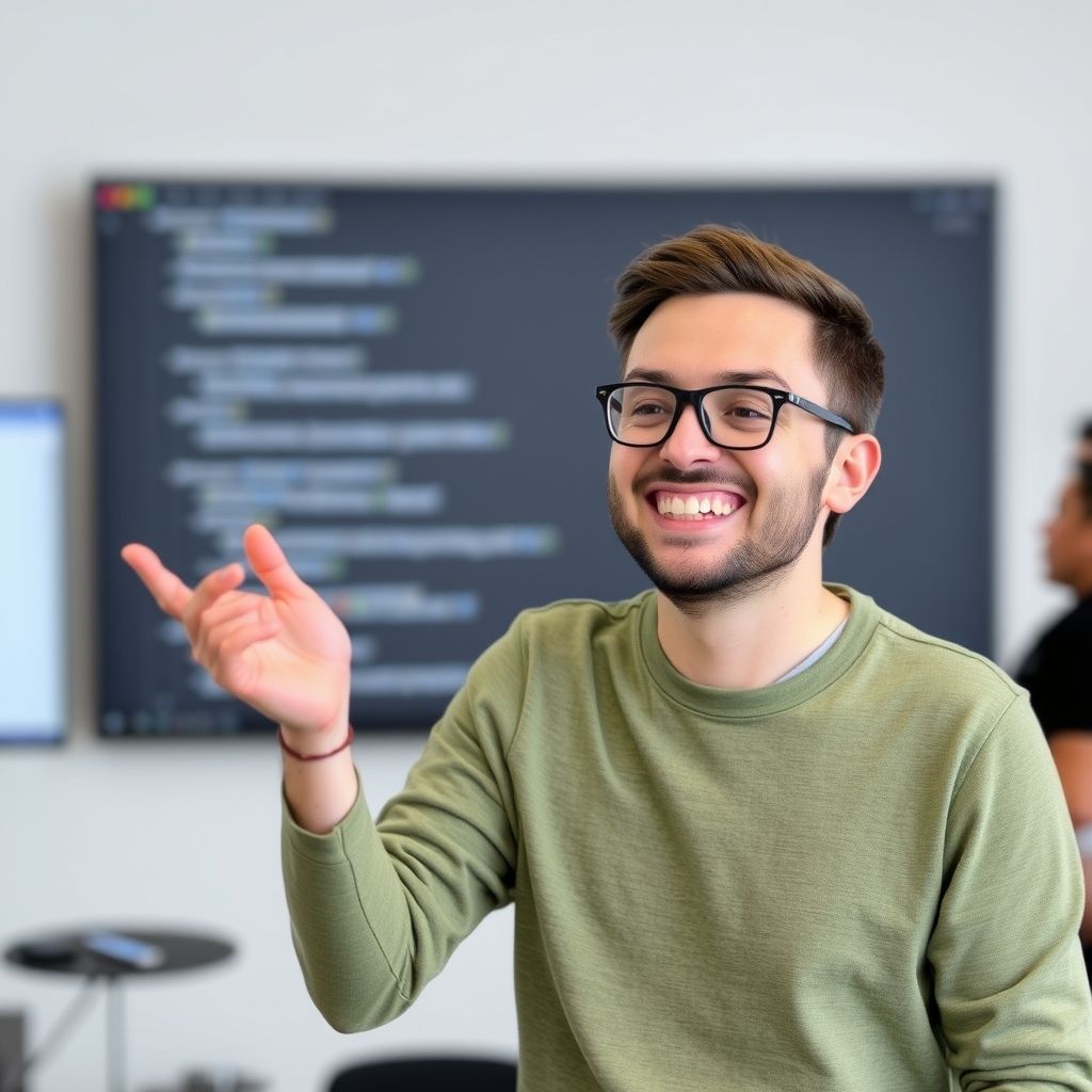 Happy person understanding How to integrate voice clone API