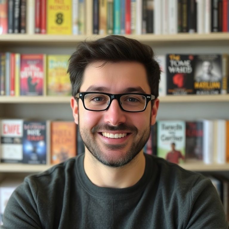 Happy person understanding how to sort audible library by genre or author name