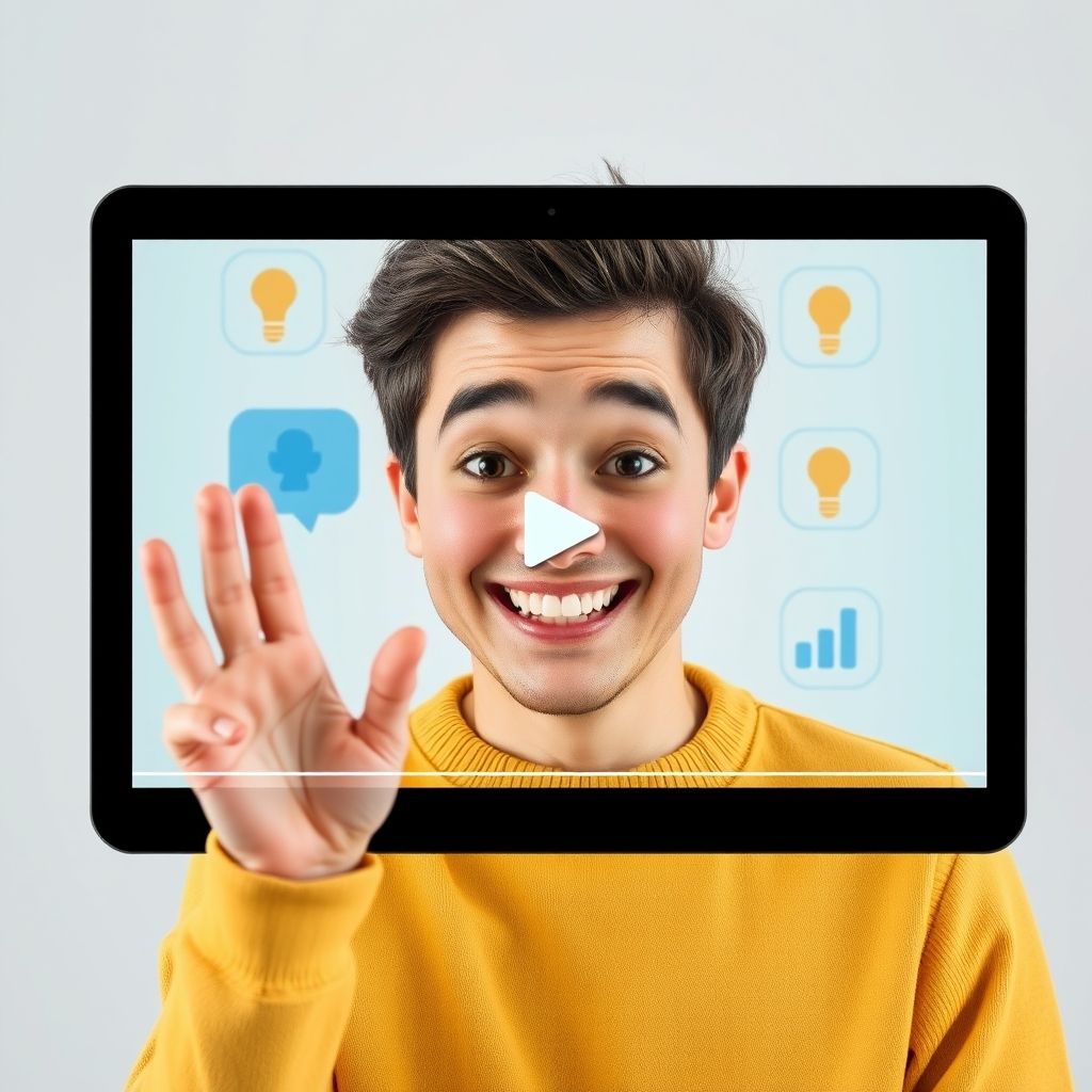 Happy person understanding invideo vs proclip ai