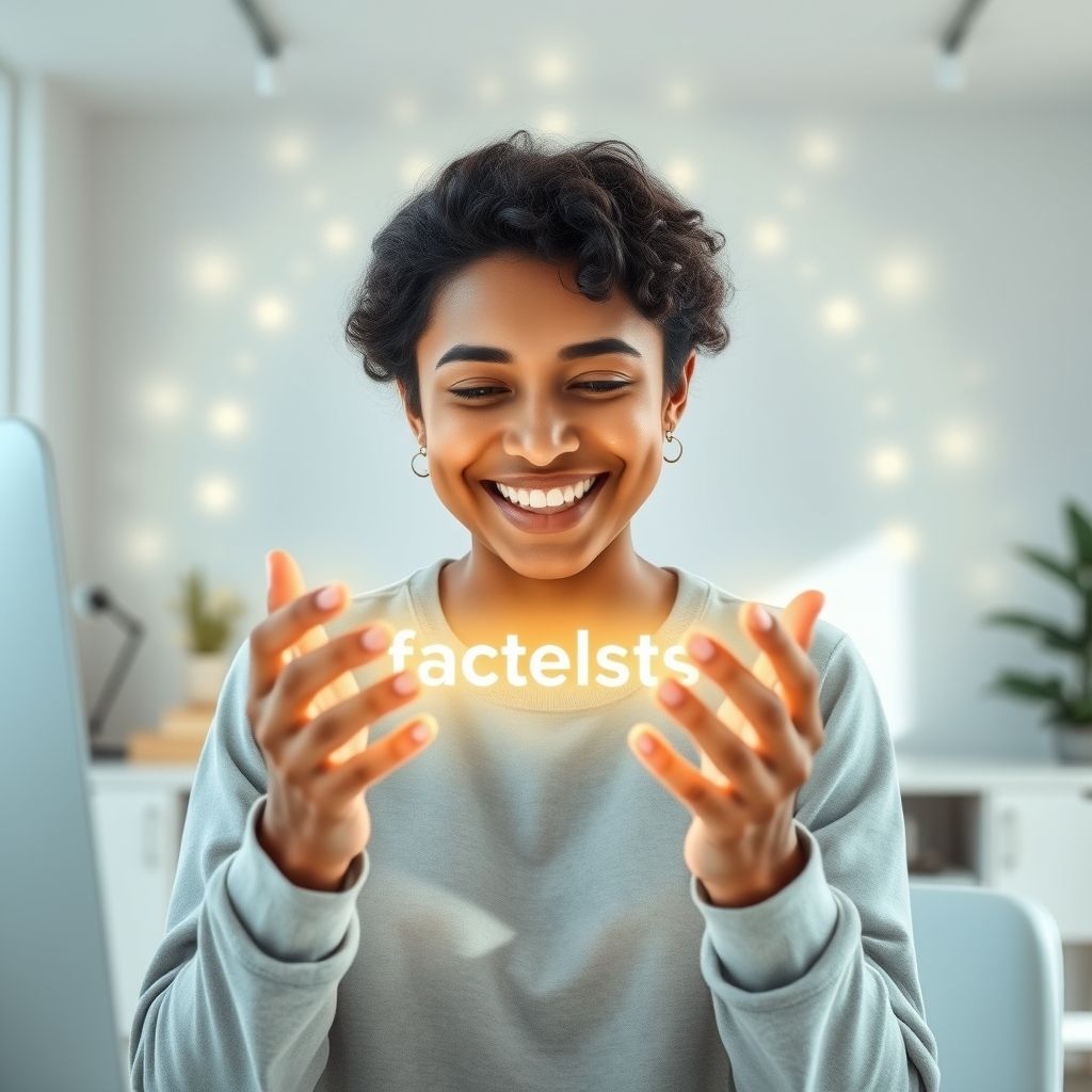 Happy person understanding Is there a free tool for text to faceless video