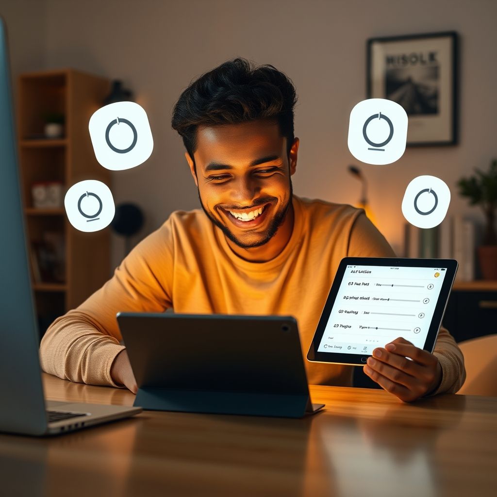 Happy person understanding what are the options for customizing playback speed on audible