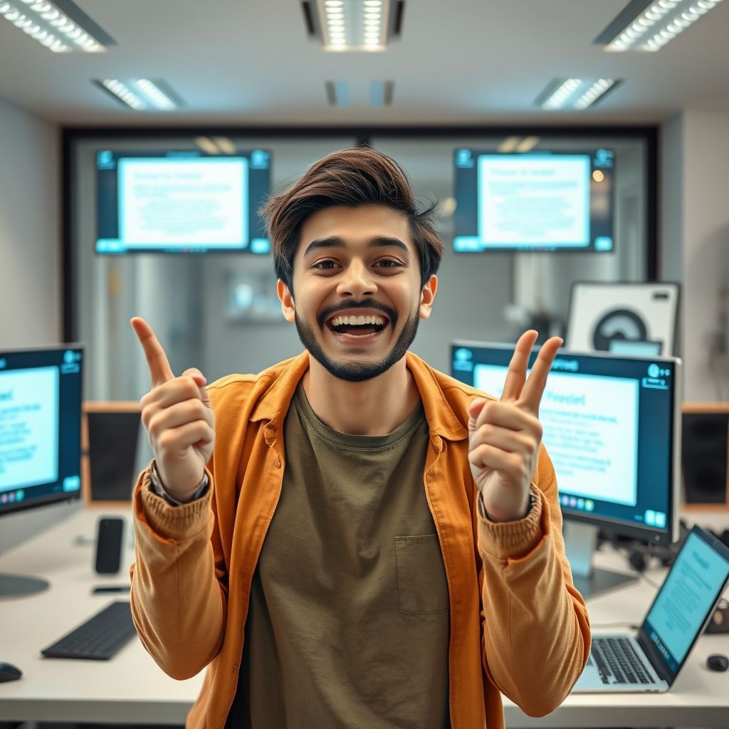 Happy person understanding What platforms support text to faceless video creation