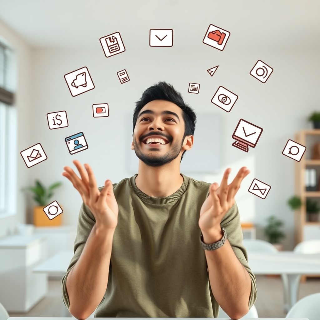 Happy person understanding What types of content suit faceless video formats