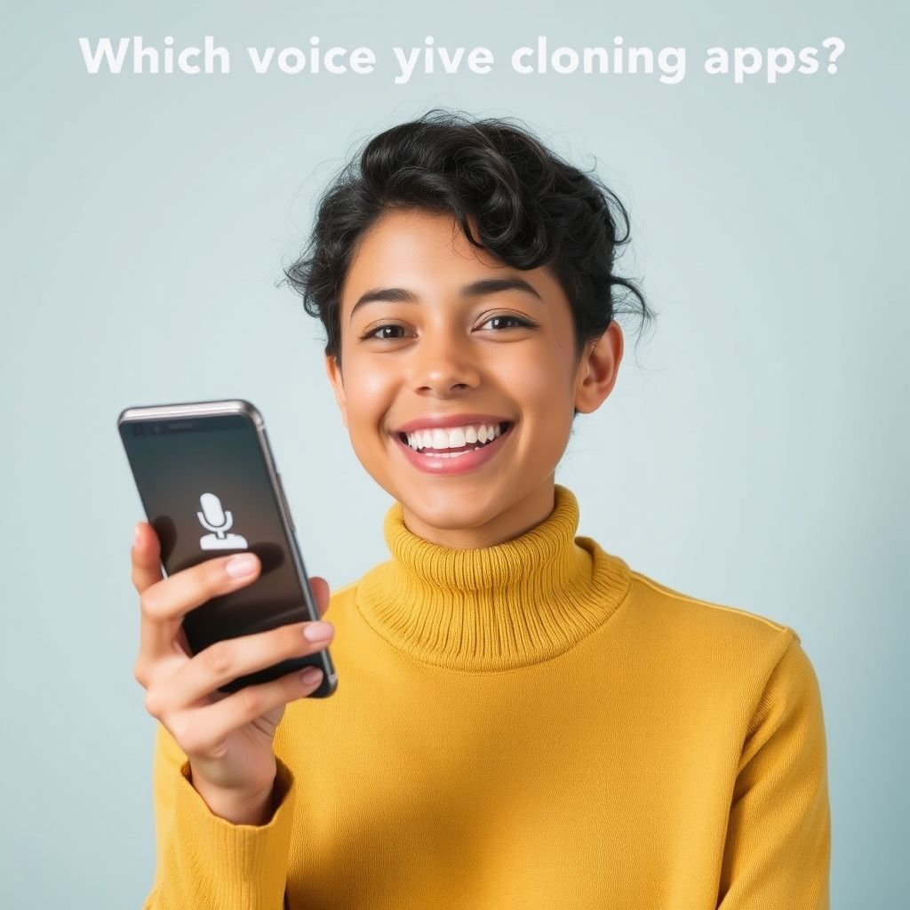 Happy person understanding Which voice cloning app supports mobile