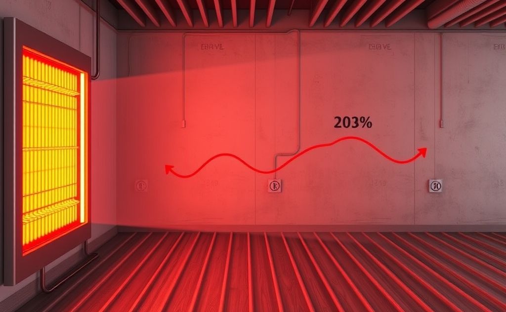 Slow heating response time in radiant heaters.
