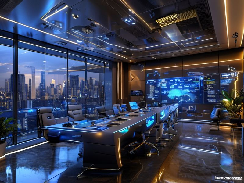 غرفة التحكم المركزية الذكية بالعاصمة الإدارية
