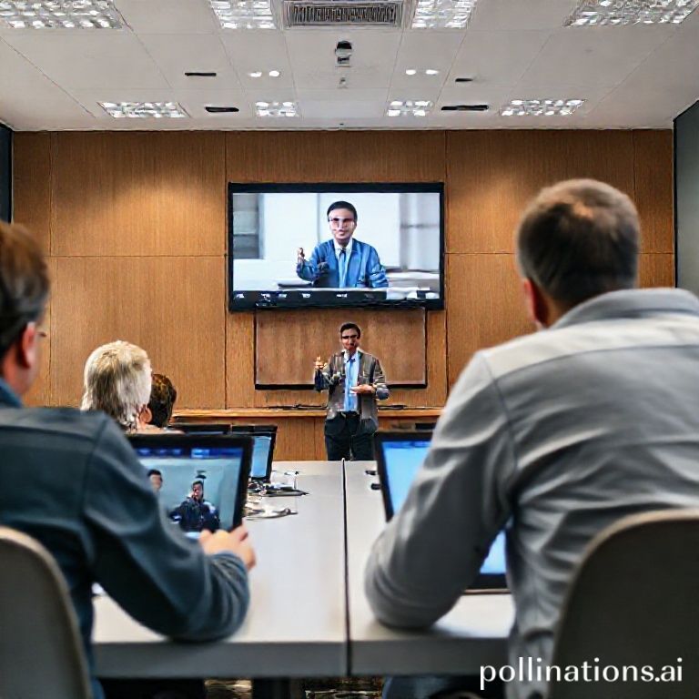 A digital classroom with high-definition video streaming, students watching lectures on devices, clean and modern interface