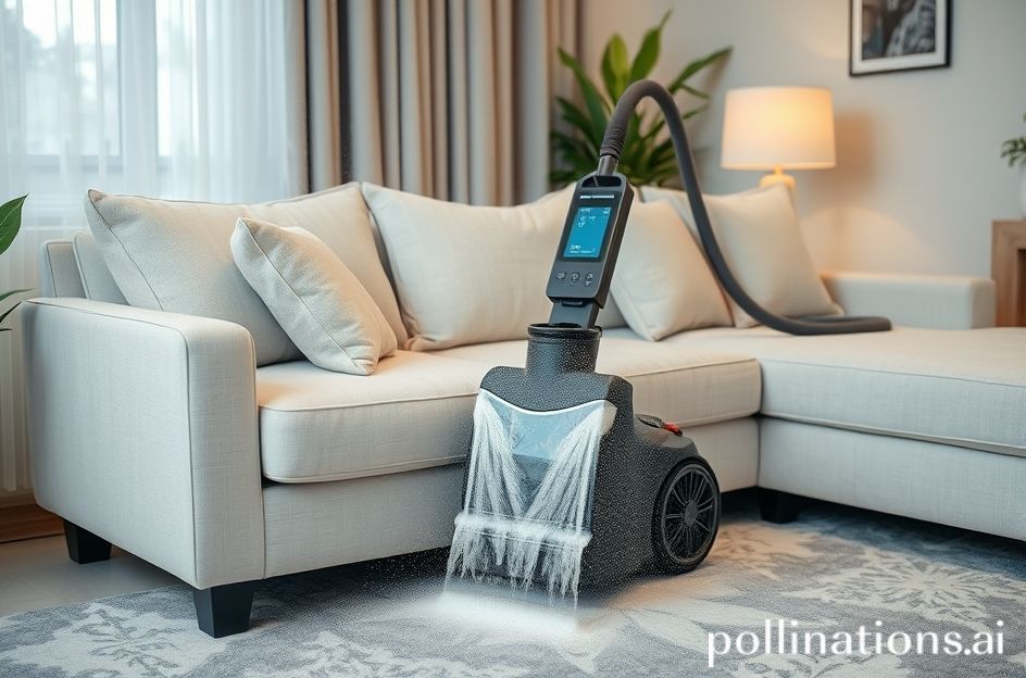 Teknisi menggunakan mesin ekstraksi air