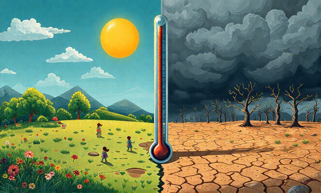 how climate change drives temperature changes