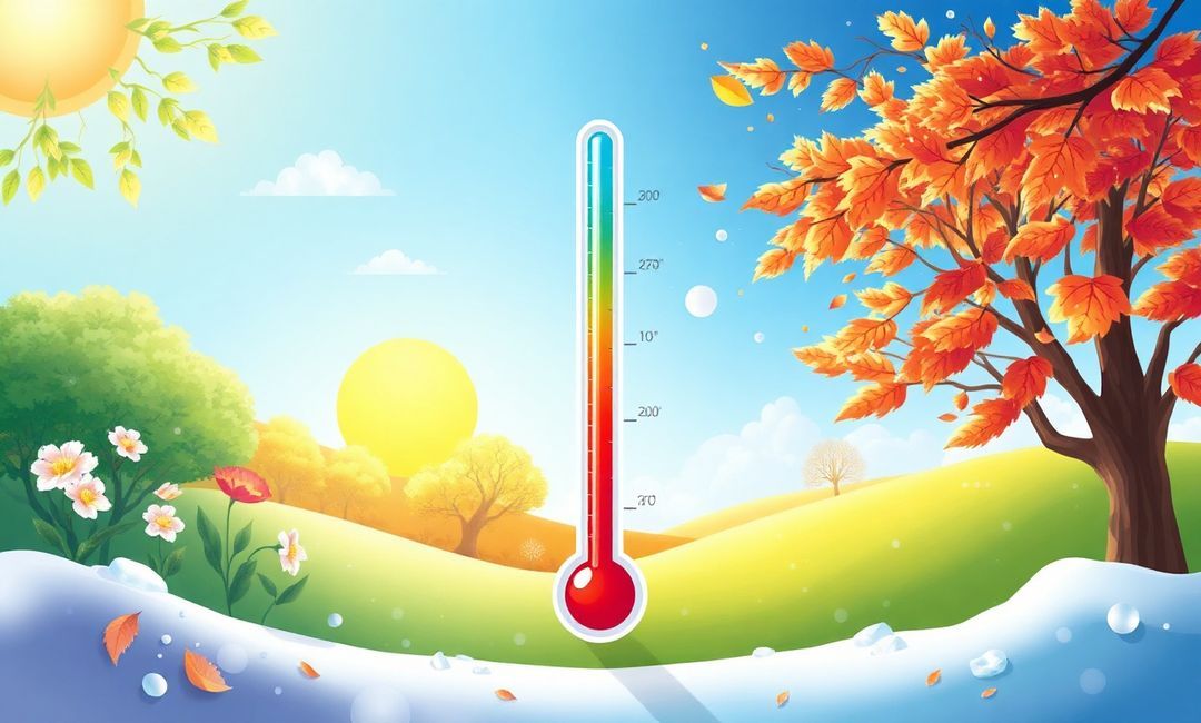 how does temperature change during seasons