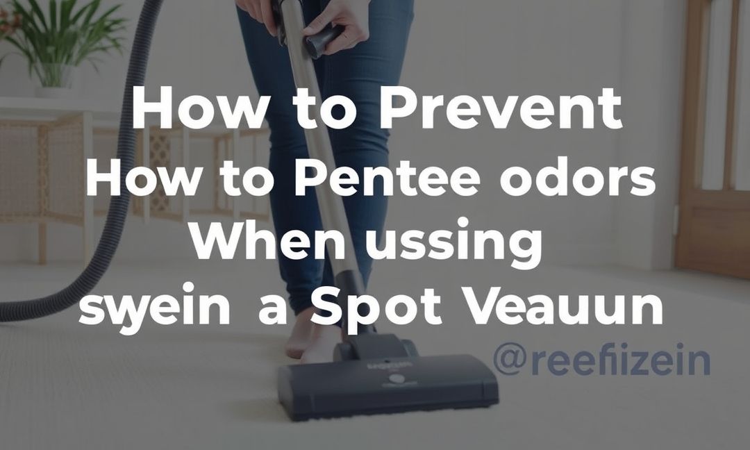 how to prevent odors when using a spot vacuum