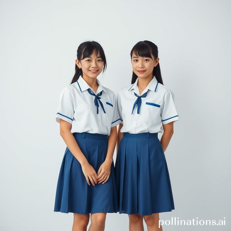 Seragam SMP putih biru set