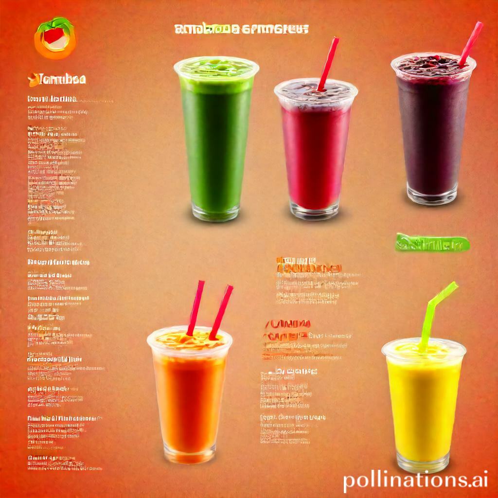 jamba juice drink menu