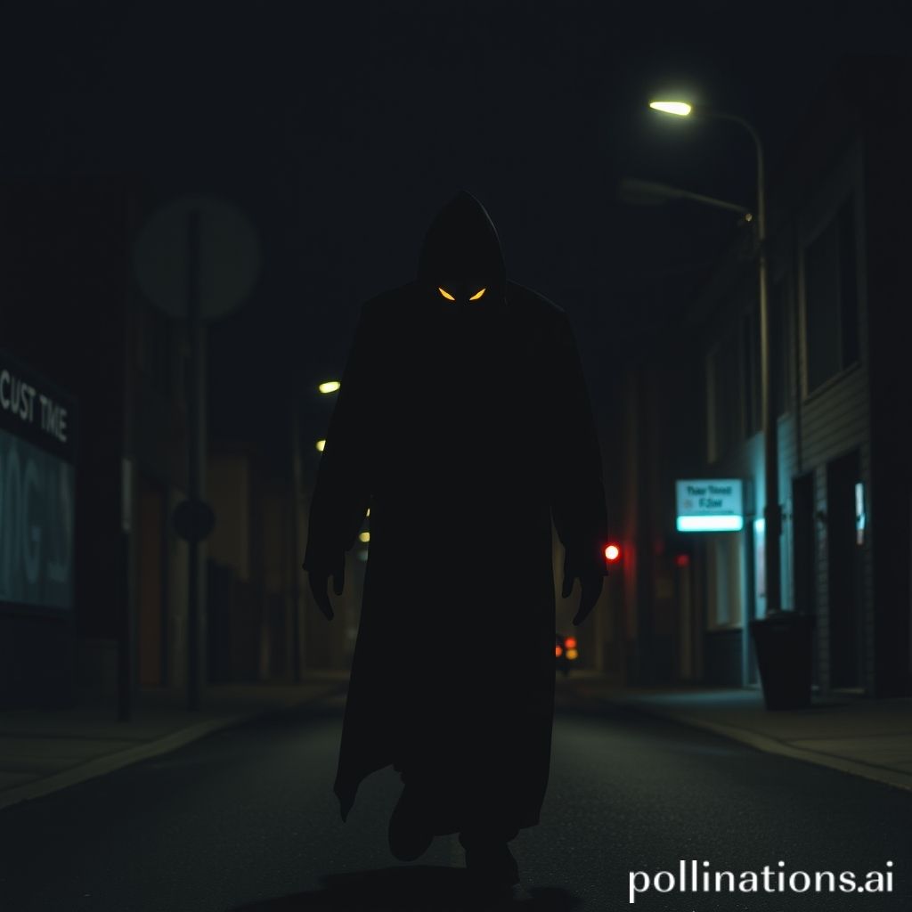 Imagen destacada alusiva a una sombra negra acechando en la noche