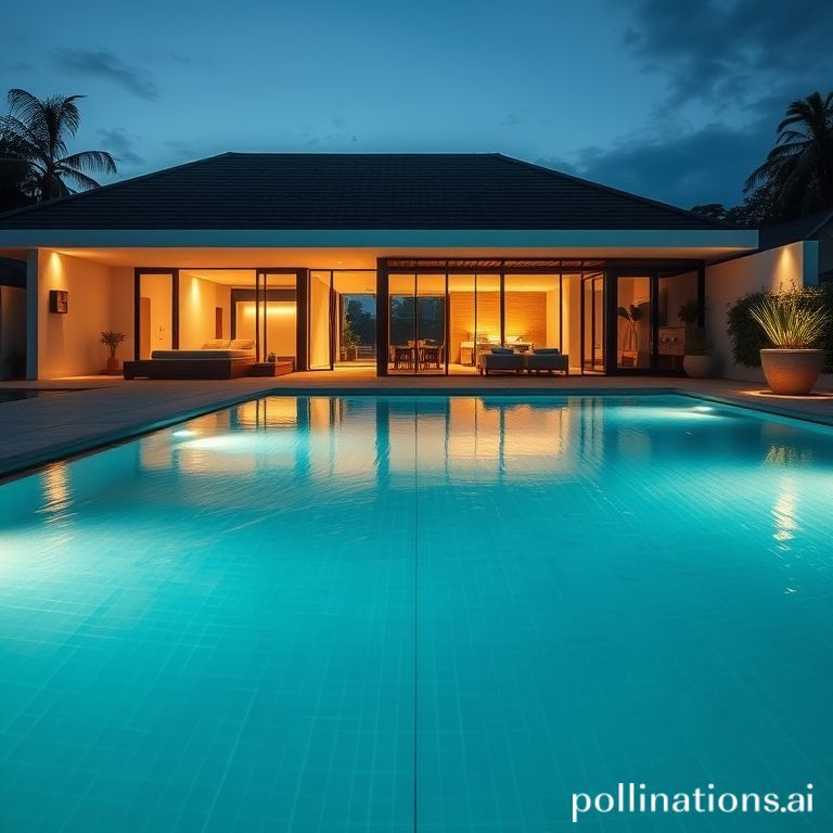 Kolam renang modern di Bandung