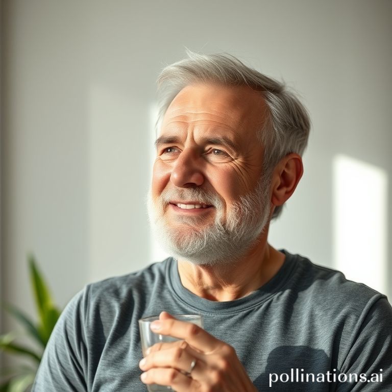 Mann über 40 mit einem gesunden Lebensstil