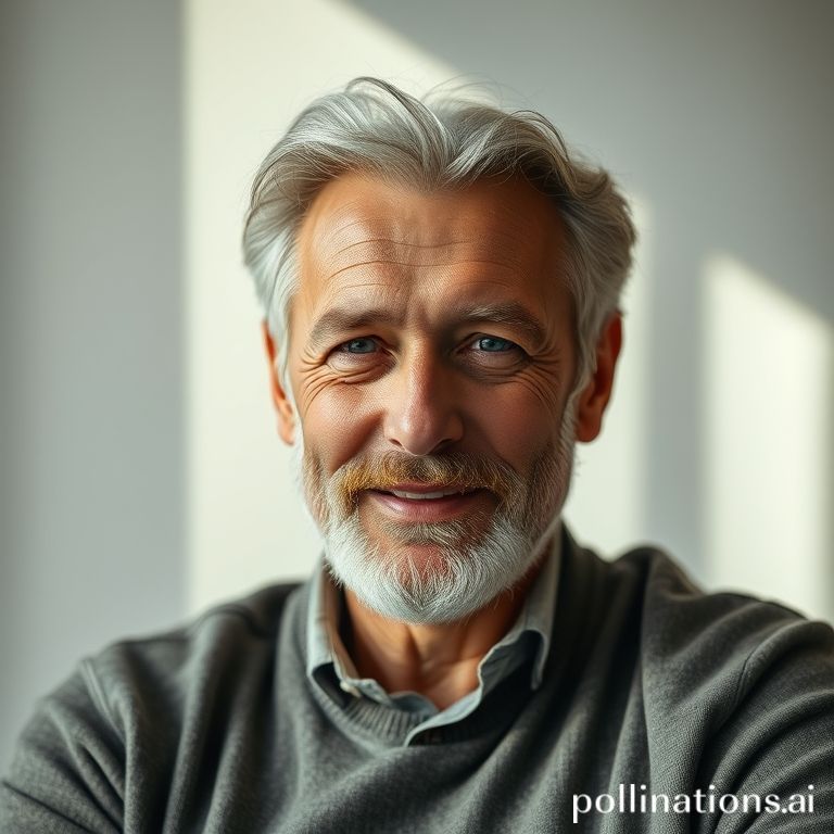 Reifer Mann voller Vitalität und Wohlbefinden