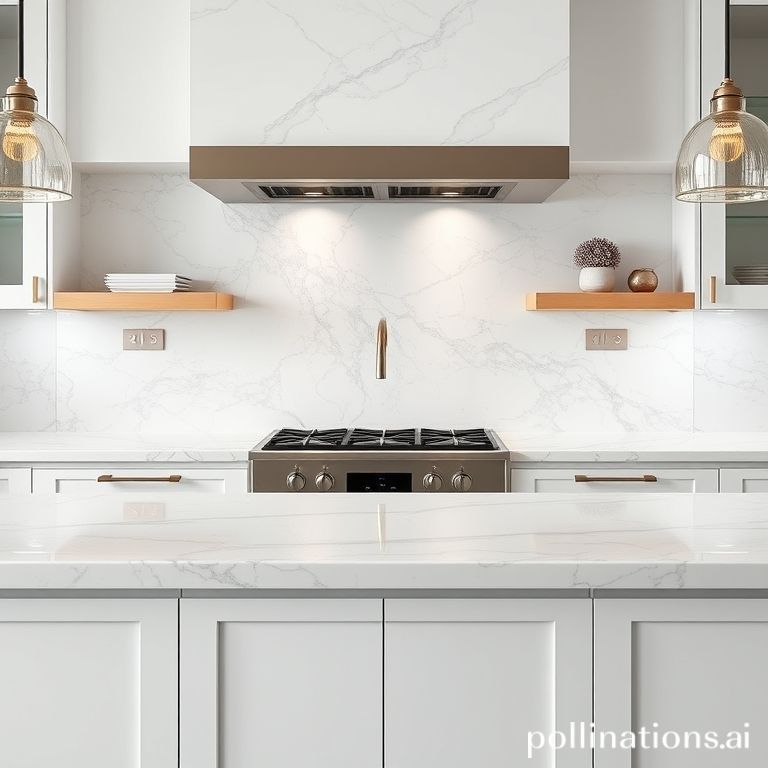 Top table dapur marmer