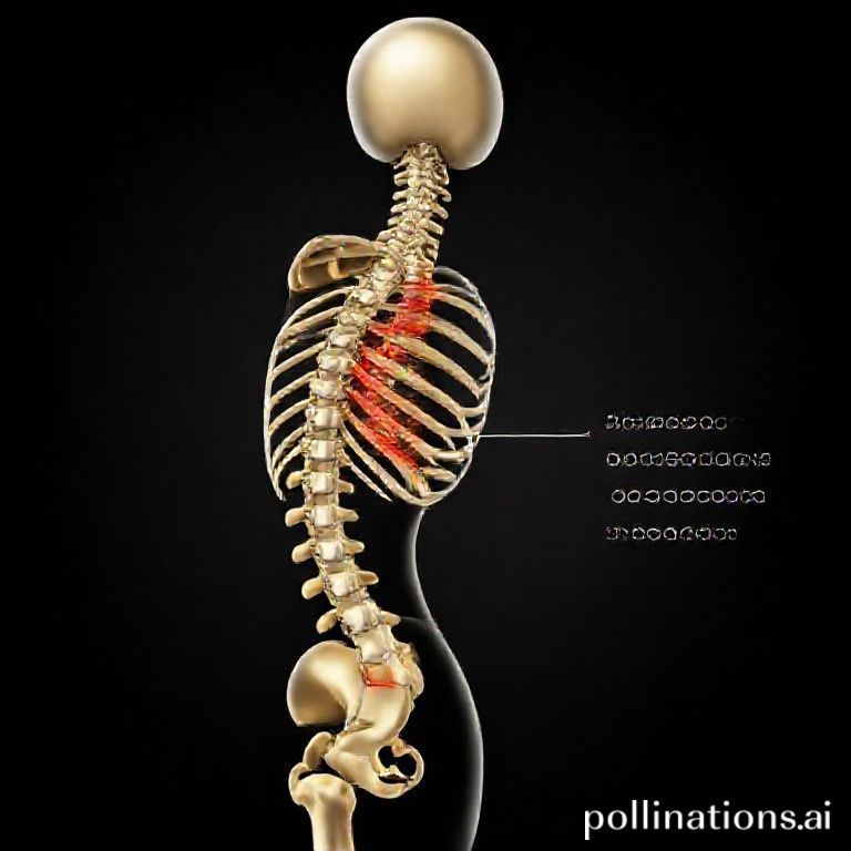 腸腰筋の短縮が反り腰と脊柱管狭窄を引き起こす解剖図
