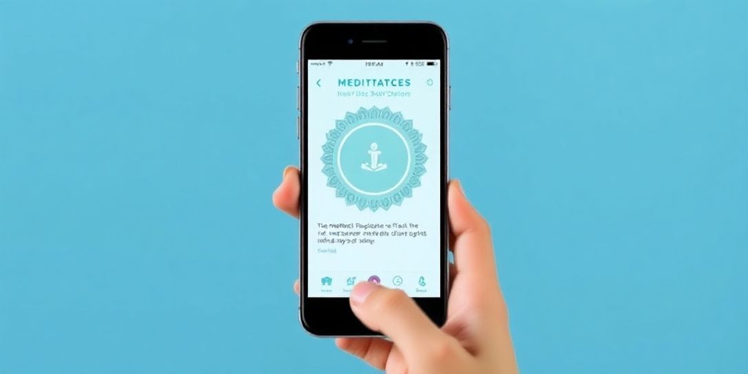 Aplicativos de meditação no smartphone