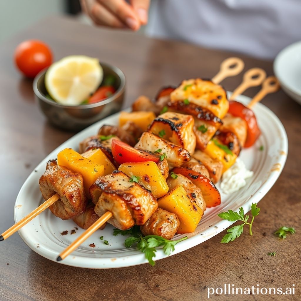 Greek-Style Lemon Chicken Skewers