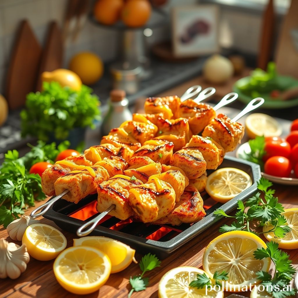 Greek-Style Lemon Chicken Skewers