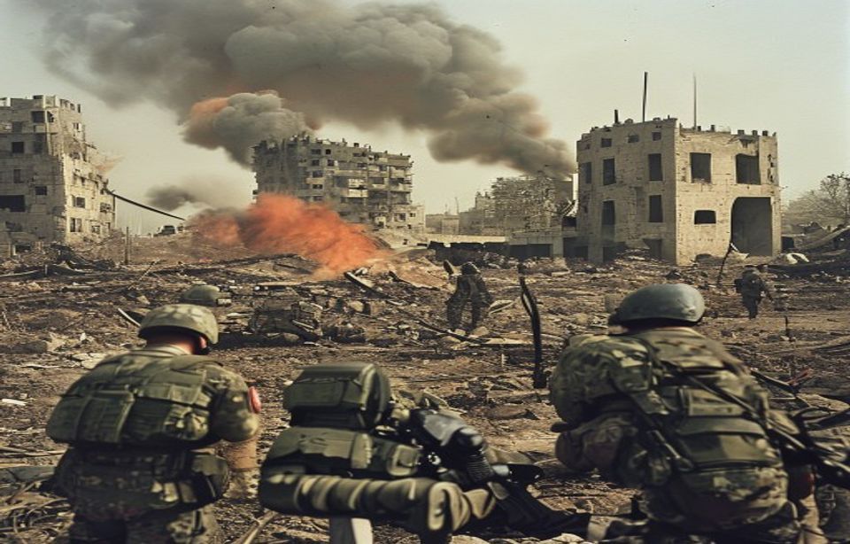 military%20conflict%20war%20zone%2C%20soldiers%2C%20destroyed%20buildings%20battlefield%2C%20Iran%20warns%20of%2090%25%20uranium%20enrichment%20in%20case%20of%20renewed%20US-Israeli%20attack%20-%20Anadolu%20Ajans%C4%B1?width=1200
