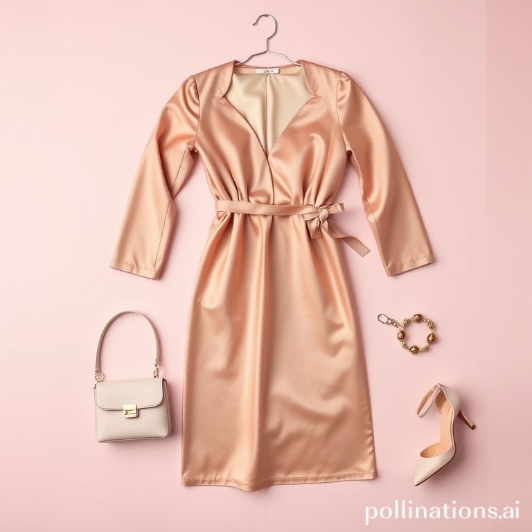Flatlay koleksi fashion wanita estetika minimal