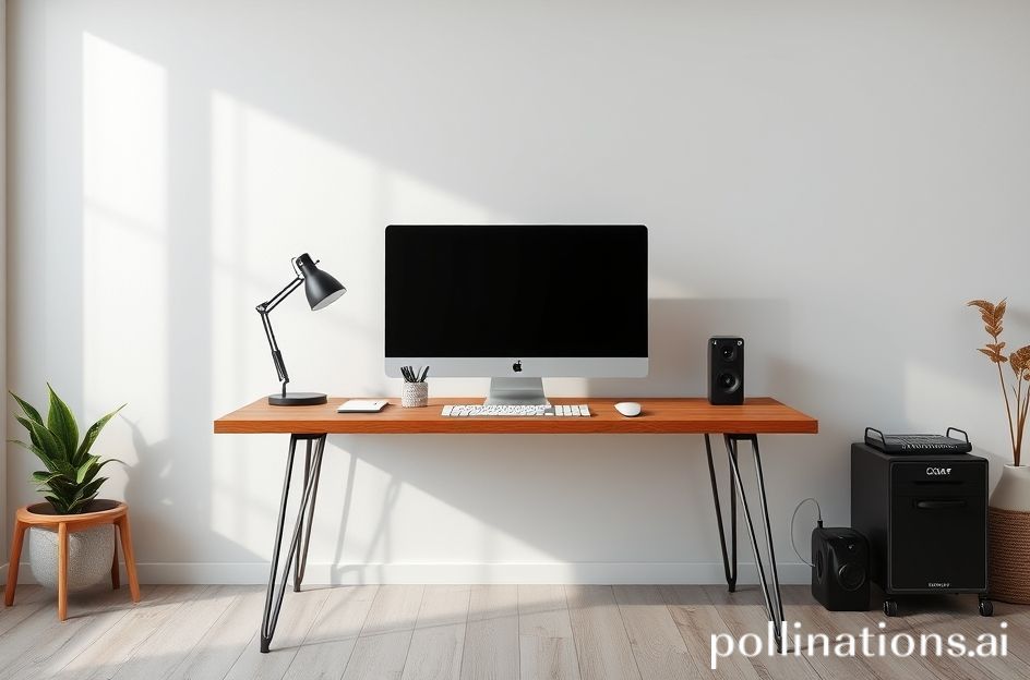 Setup meja kantor modern