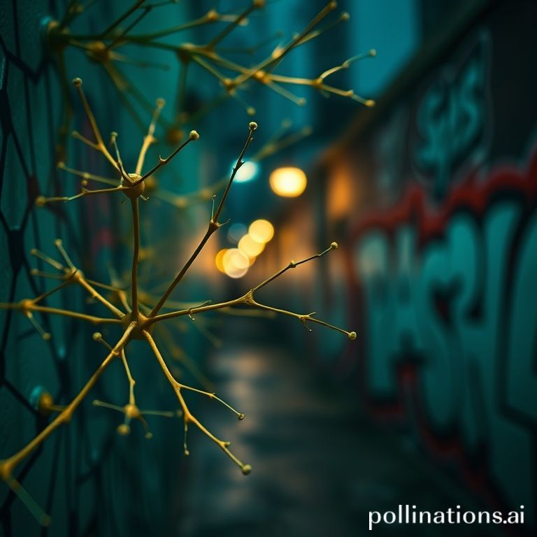 神経可塑性を象徴するシナプスの成長ビジュアル