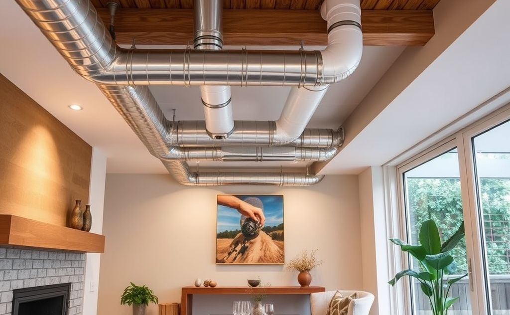 A modern ducted heating system installed in a cozy Melbourne home.