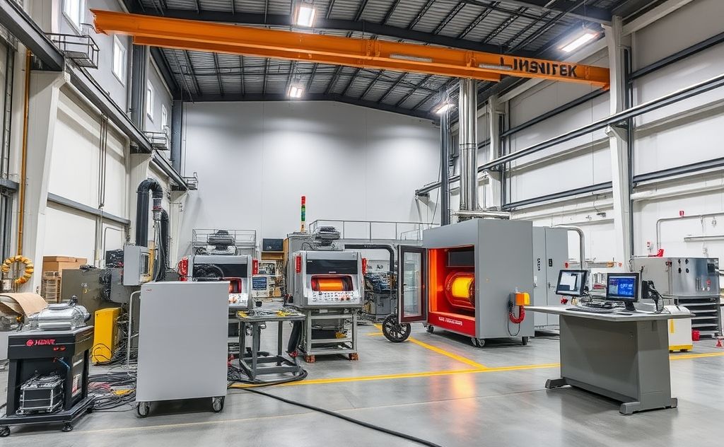 A modern factory showcasing advanced heat transfer technology.