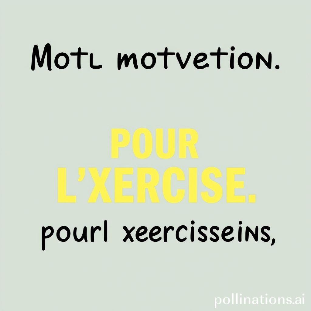 motivation pour lexercice