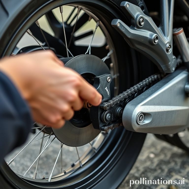 Perbaikan ban dan setel rantai