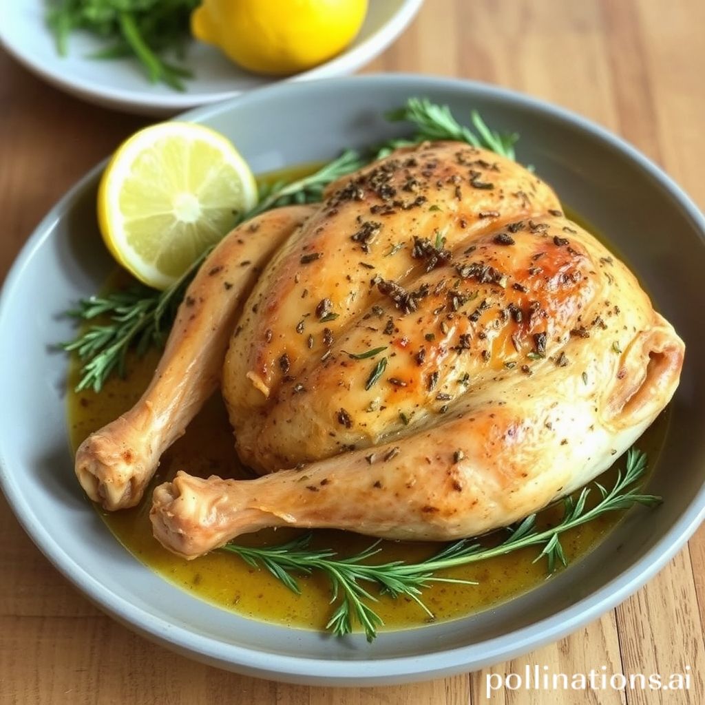 Mouthwatering Lemon Herb Roasted Chicken