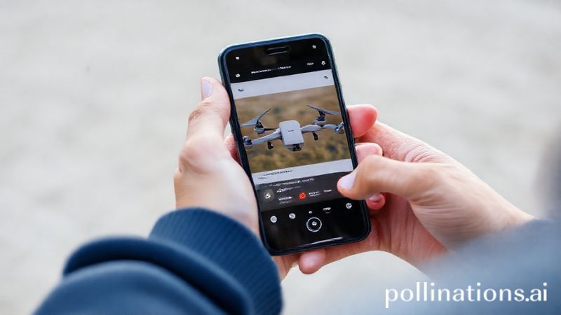 Person checking reviews for an AliExpress drone