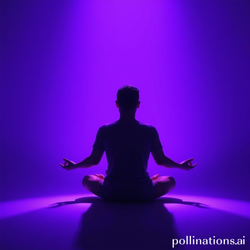 why do i see the colour purple when in deep meditation