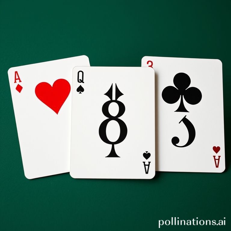 红桃A方块8梅花3的散牌