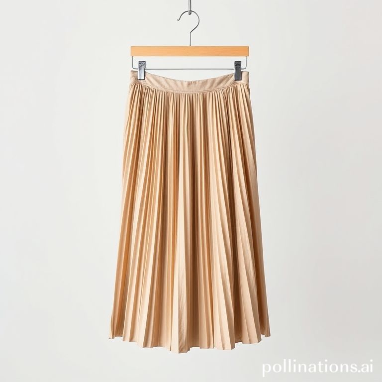 Pleated Midi Skirt