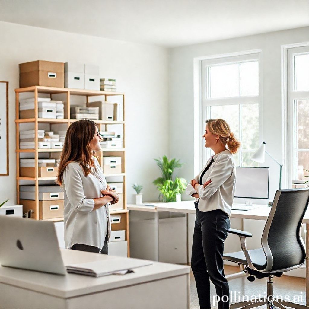 Professional organizer consulting a client