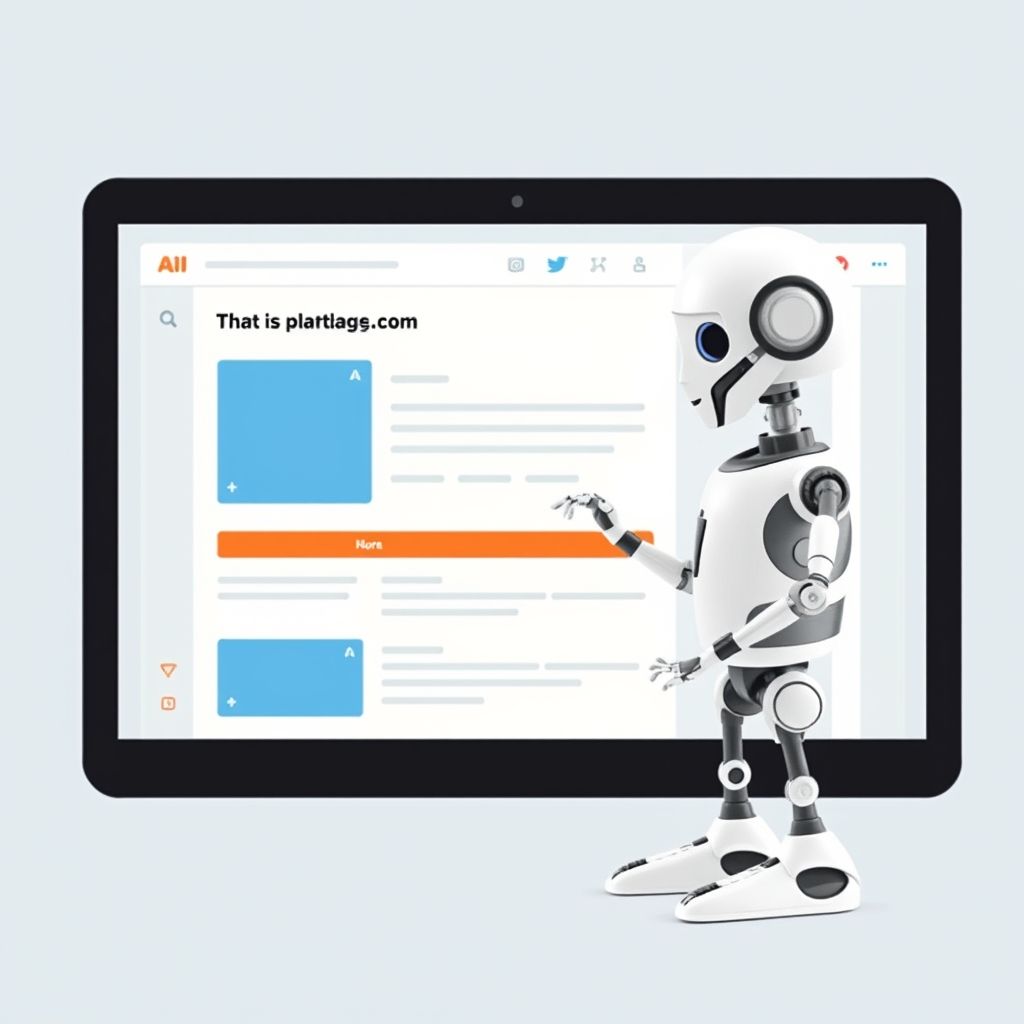 Professional using AI tool to write blog posts