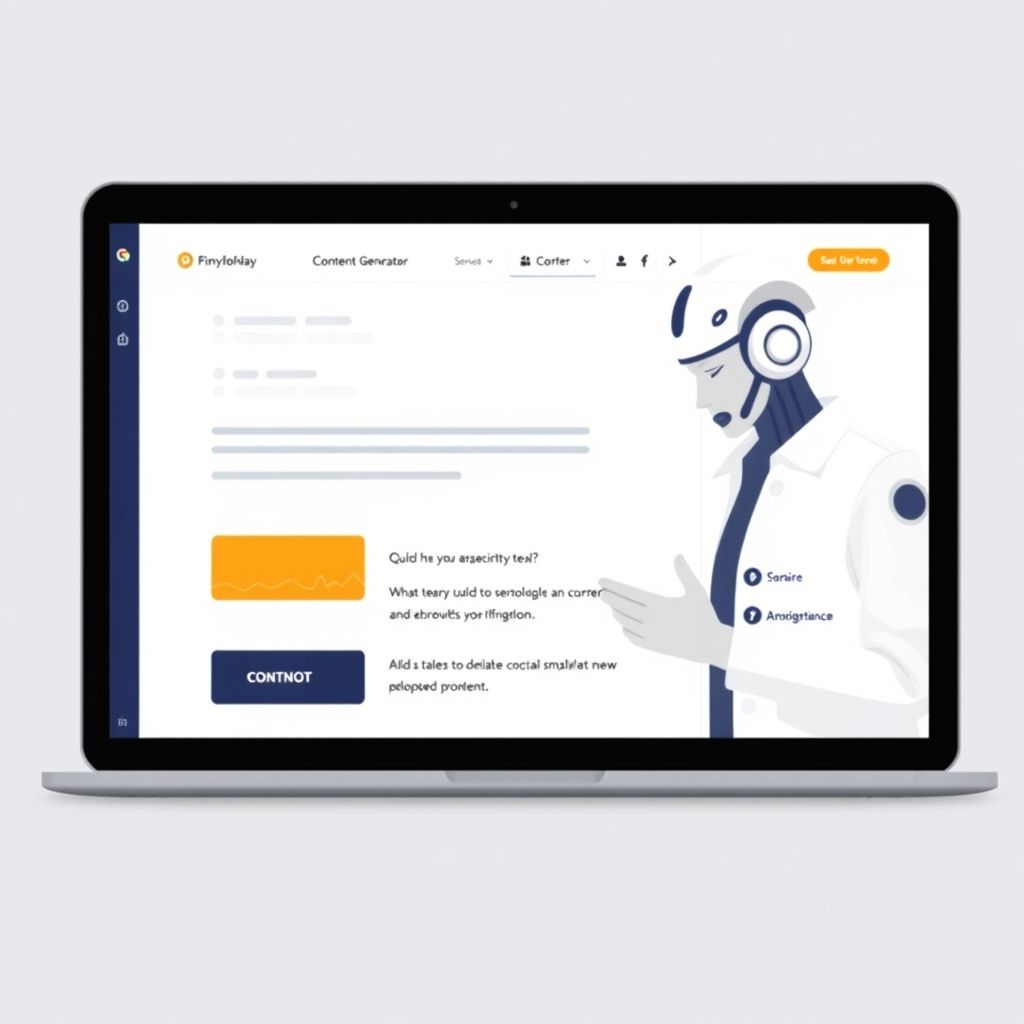 Professional using AI-powered content generator free