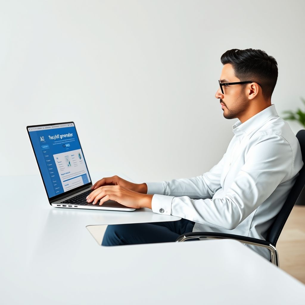 Professional using Free blog post generator AI