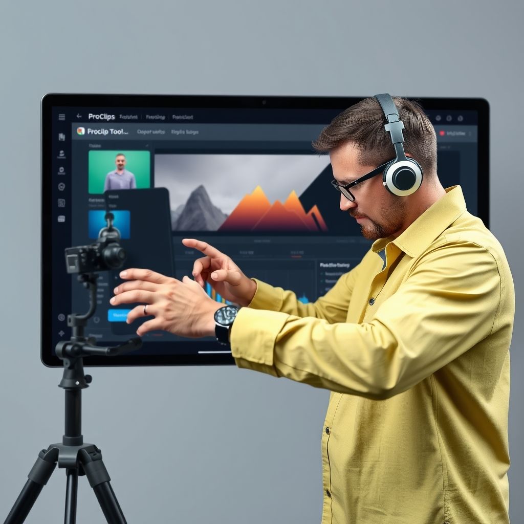 Professional using ProClip Ai