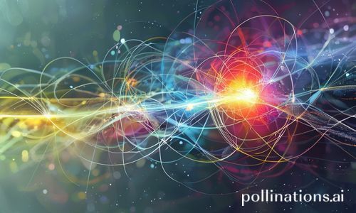 Quantum entanglement diagram