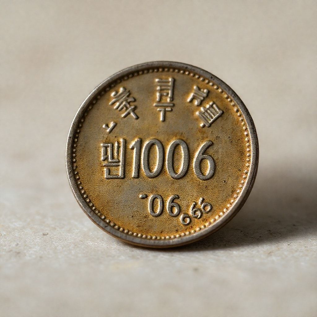 1966년 10원 보물 동전 이미지
